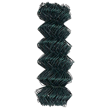 Maschendrahtzaun 25 x 0,4 m Stahl Grün