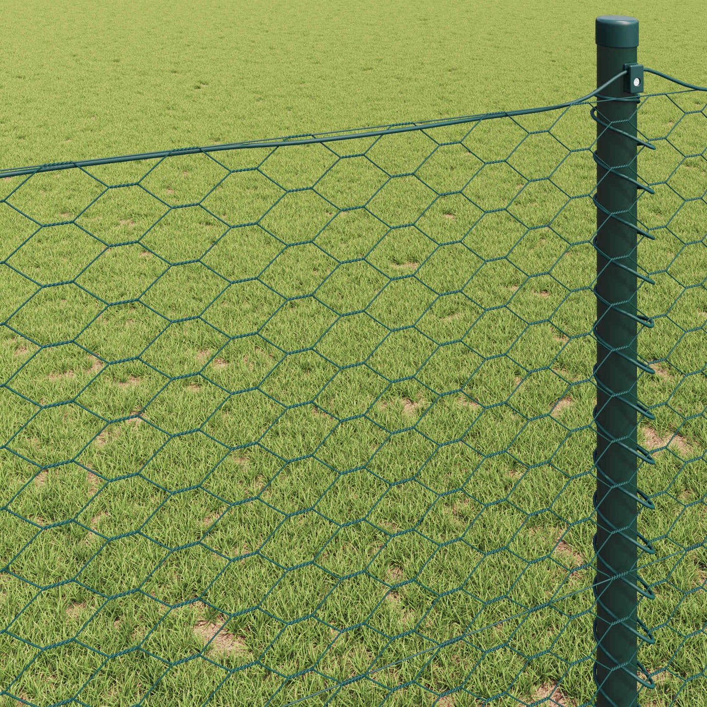 Hexagonzaun Grün 0,4 x 10 m PVC