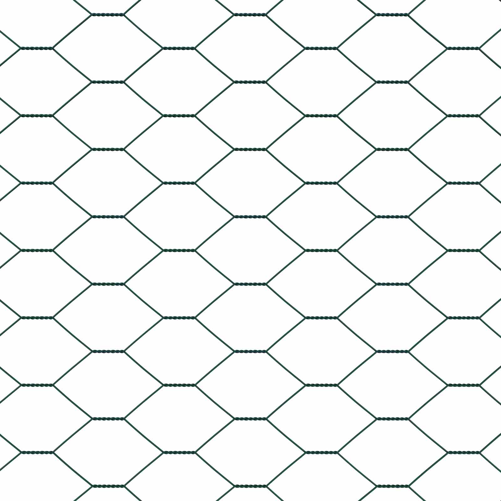 Hexagonzaun Grün 0,6 x 10 m PVC