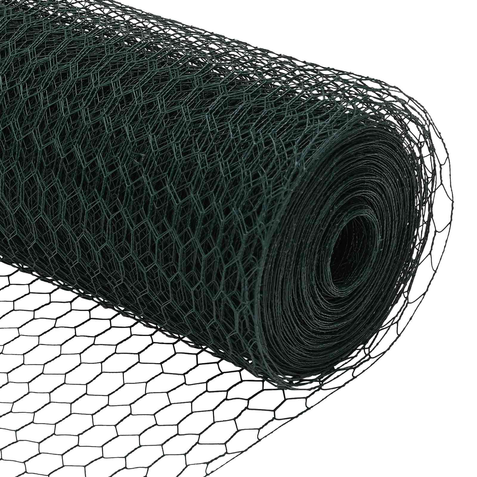 Hexagonzaun Grün 0,6 x 10 m PVC