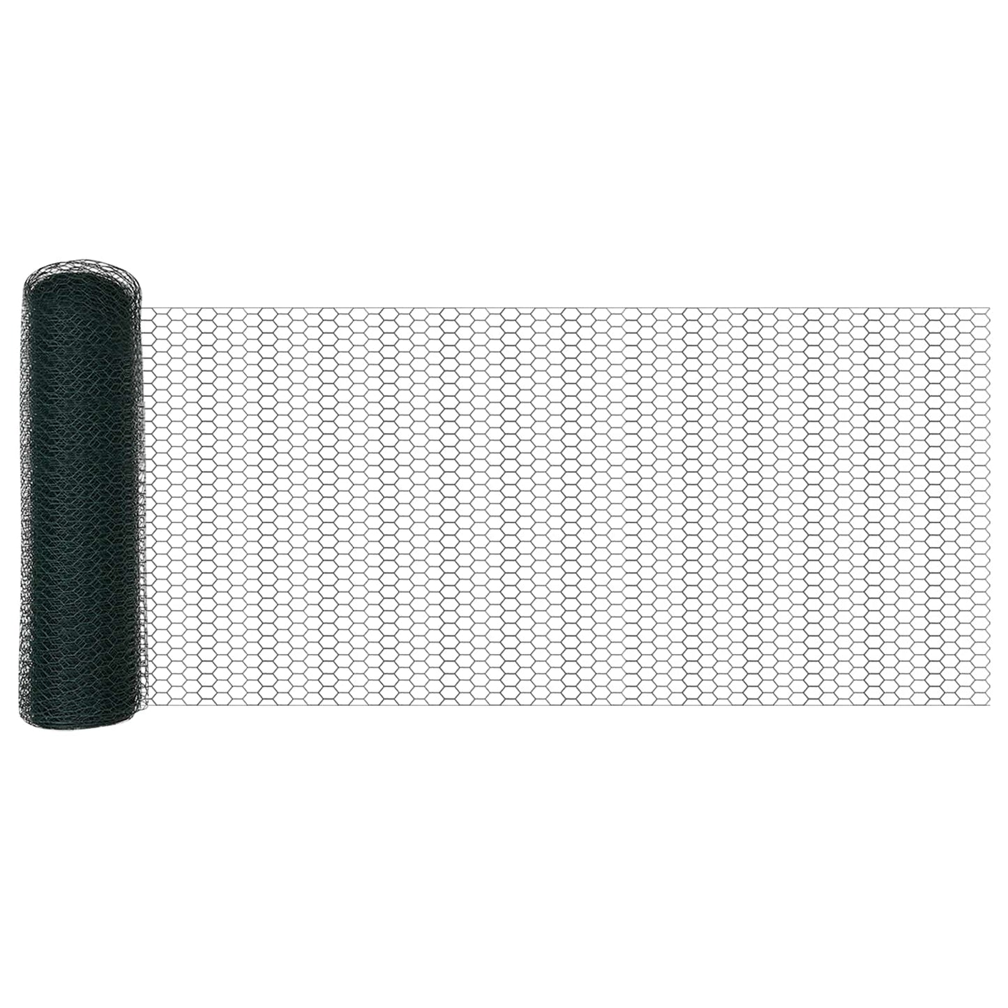 Hexagonzaun Grün 0,6 x 10 m PVC