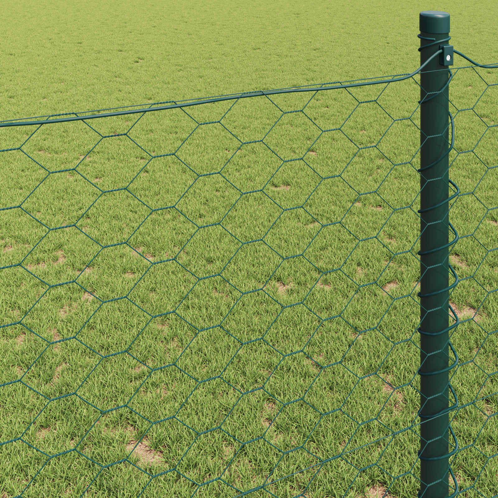 Hexagonzaun Grün 0,6 x 10 m PVC