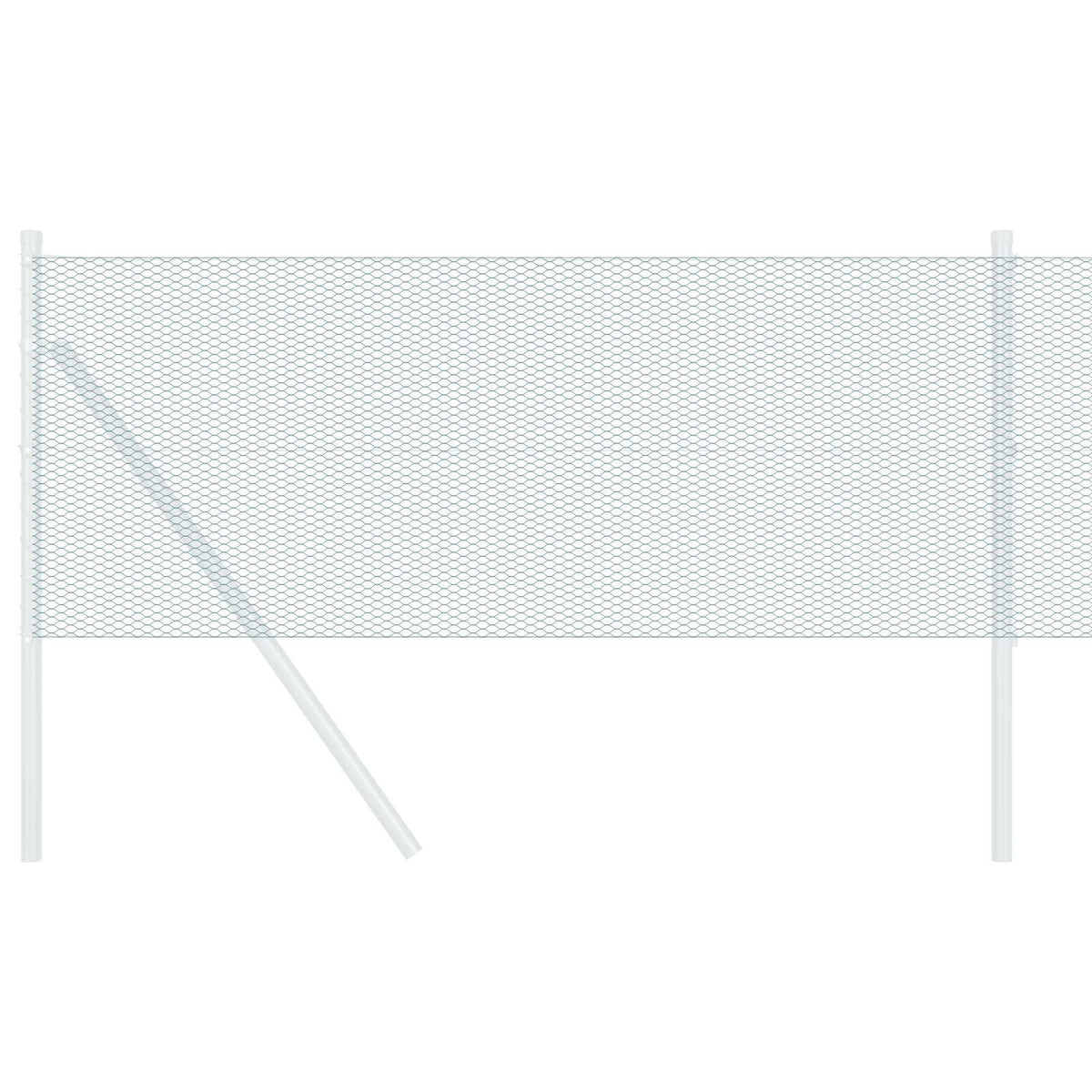 Sechseckgeflechtzaun 0,8 x 10 m PVC Grün