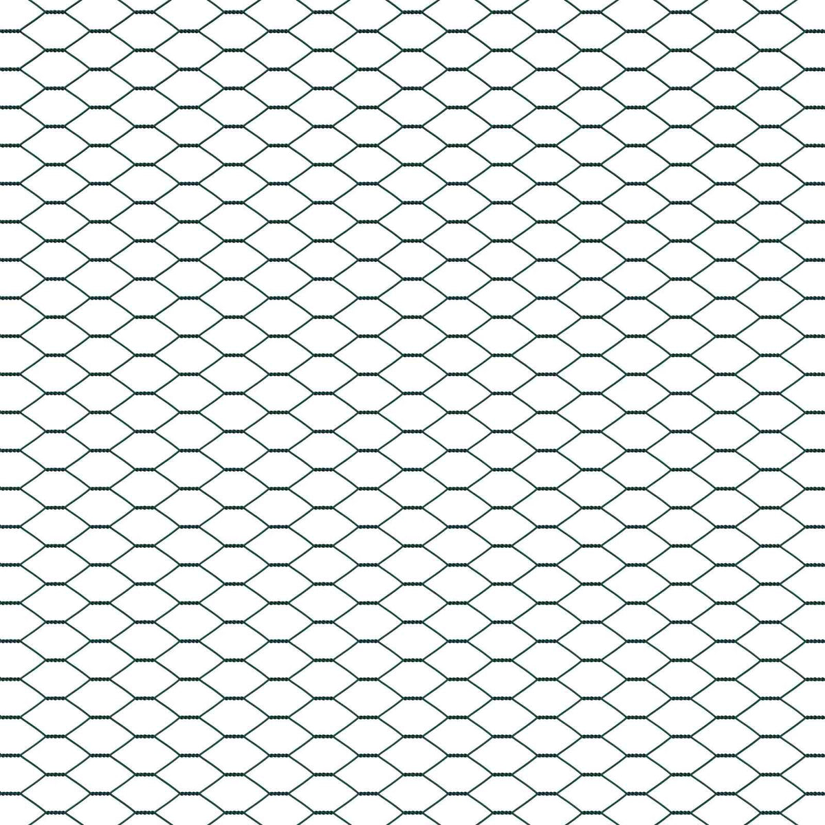 Sechseckgeflechtzaun 1,2 x 10 m PVC Grün