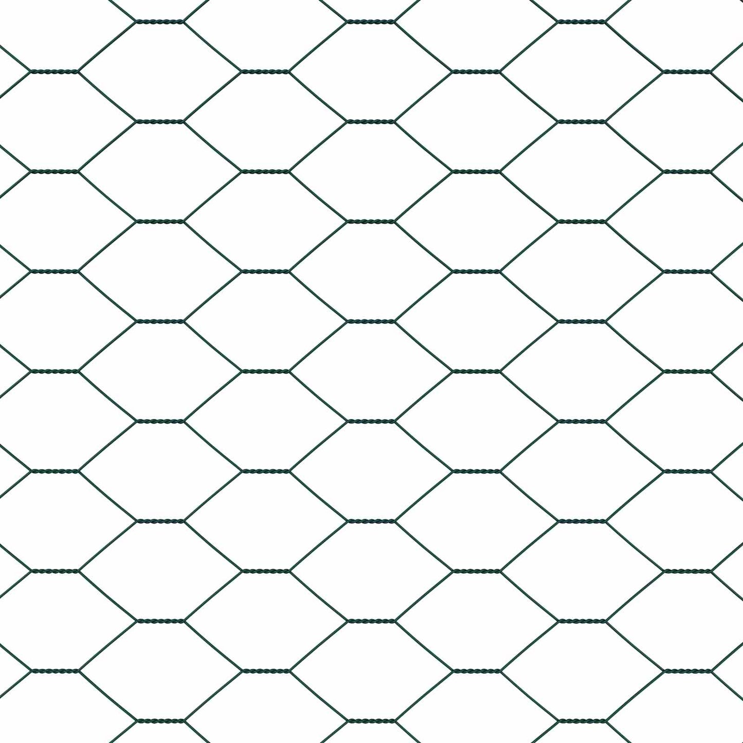 Hexagonzaun Grün 1,2 x 10 m PVC