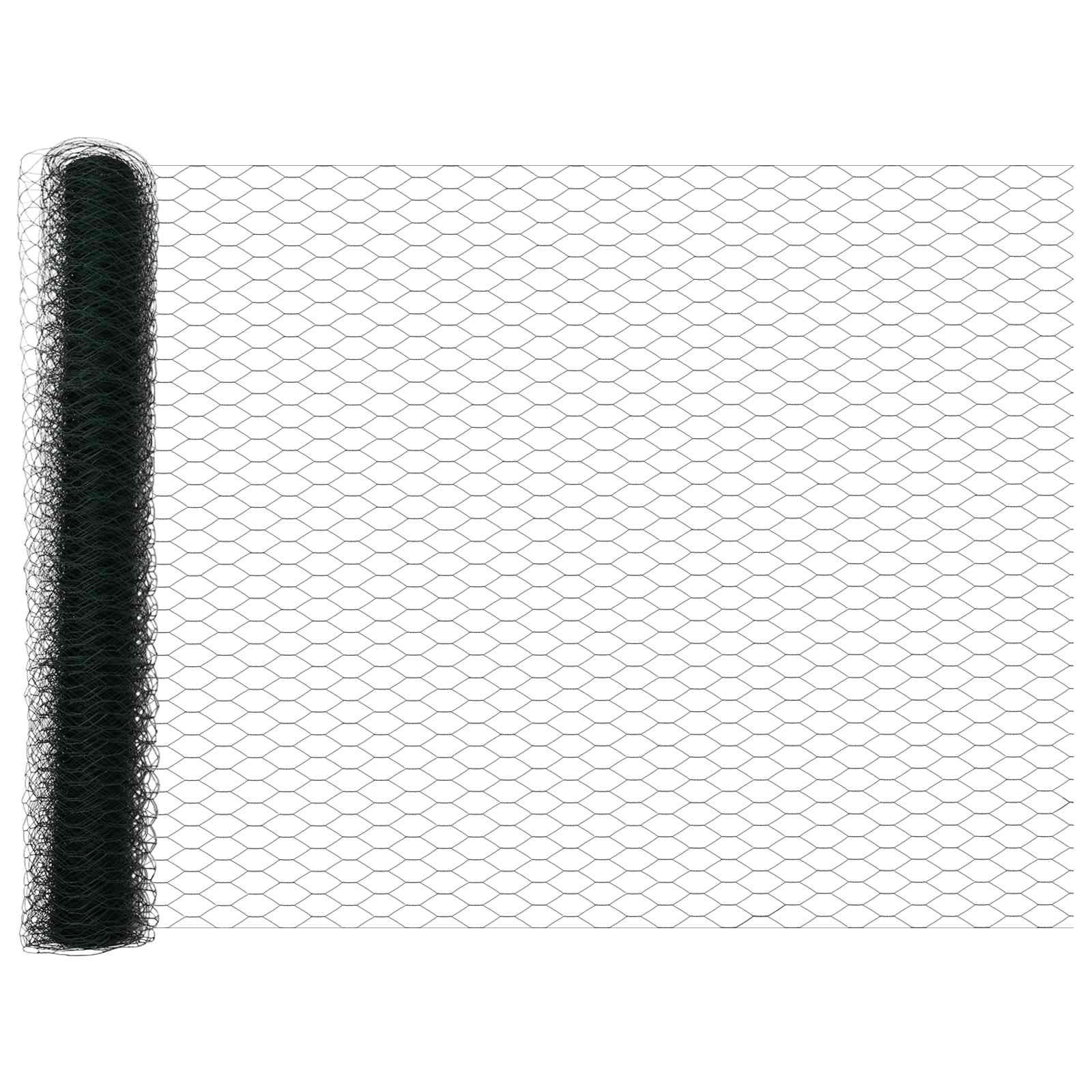 Hexagonzaun Grün 1,2 x 10 m PVC