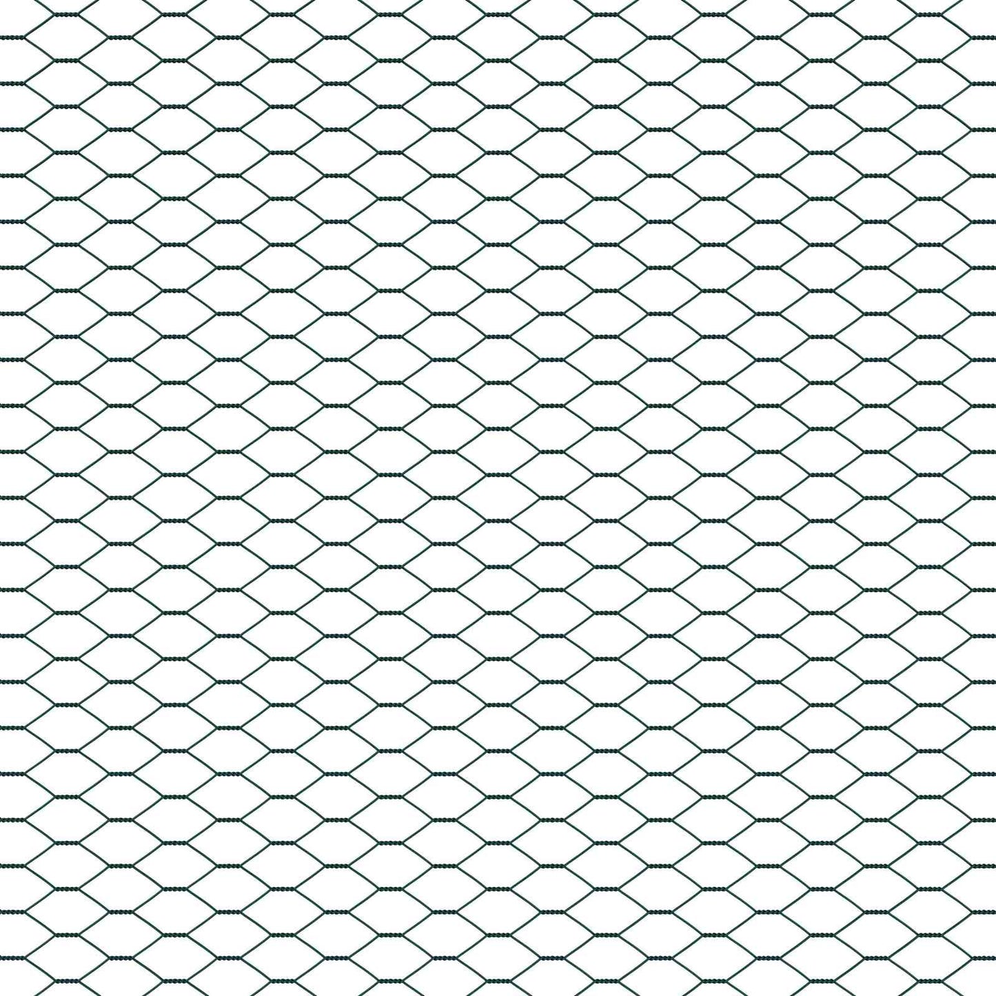 Hexagonzaun Grün 1,4 x 10 m PVC