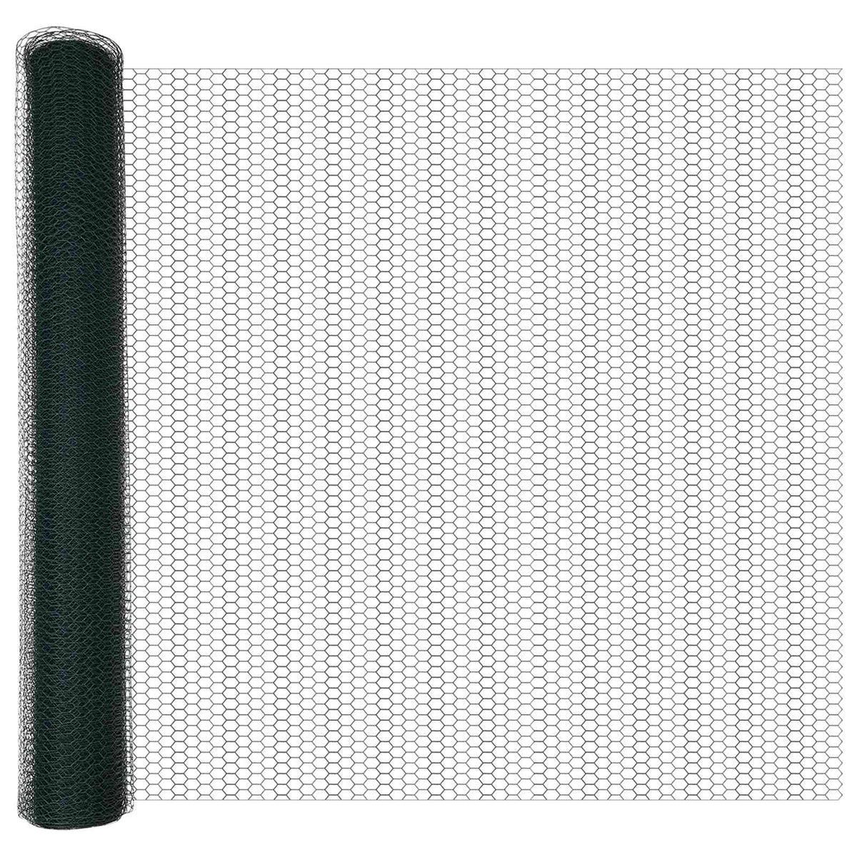 Sechseckgeflechtzaun 1,4 x 10 m PVC Grün