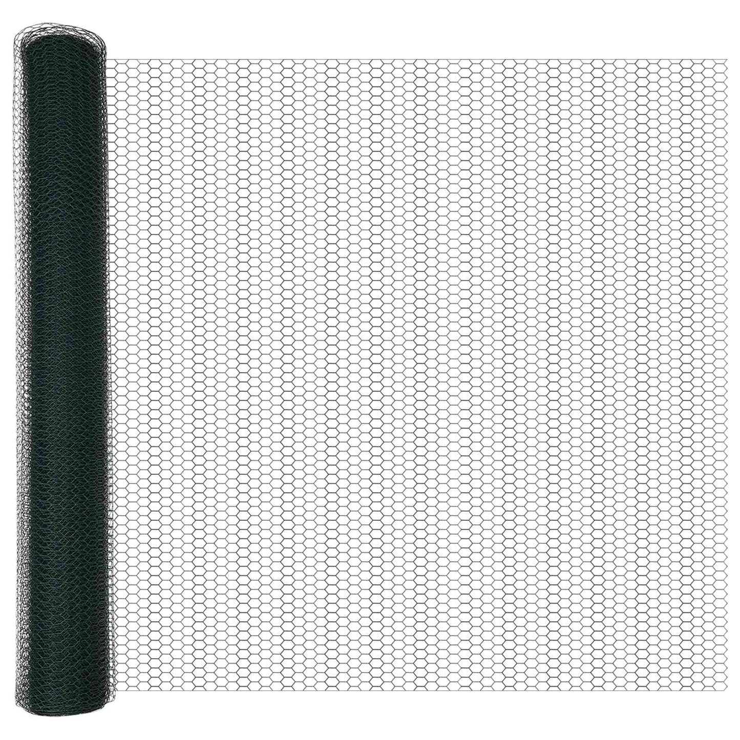 Hexagonzaun Grün 1,4 x 10 m PVC