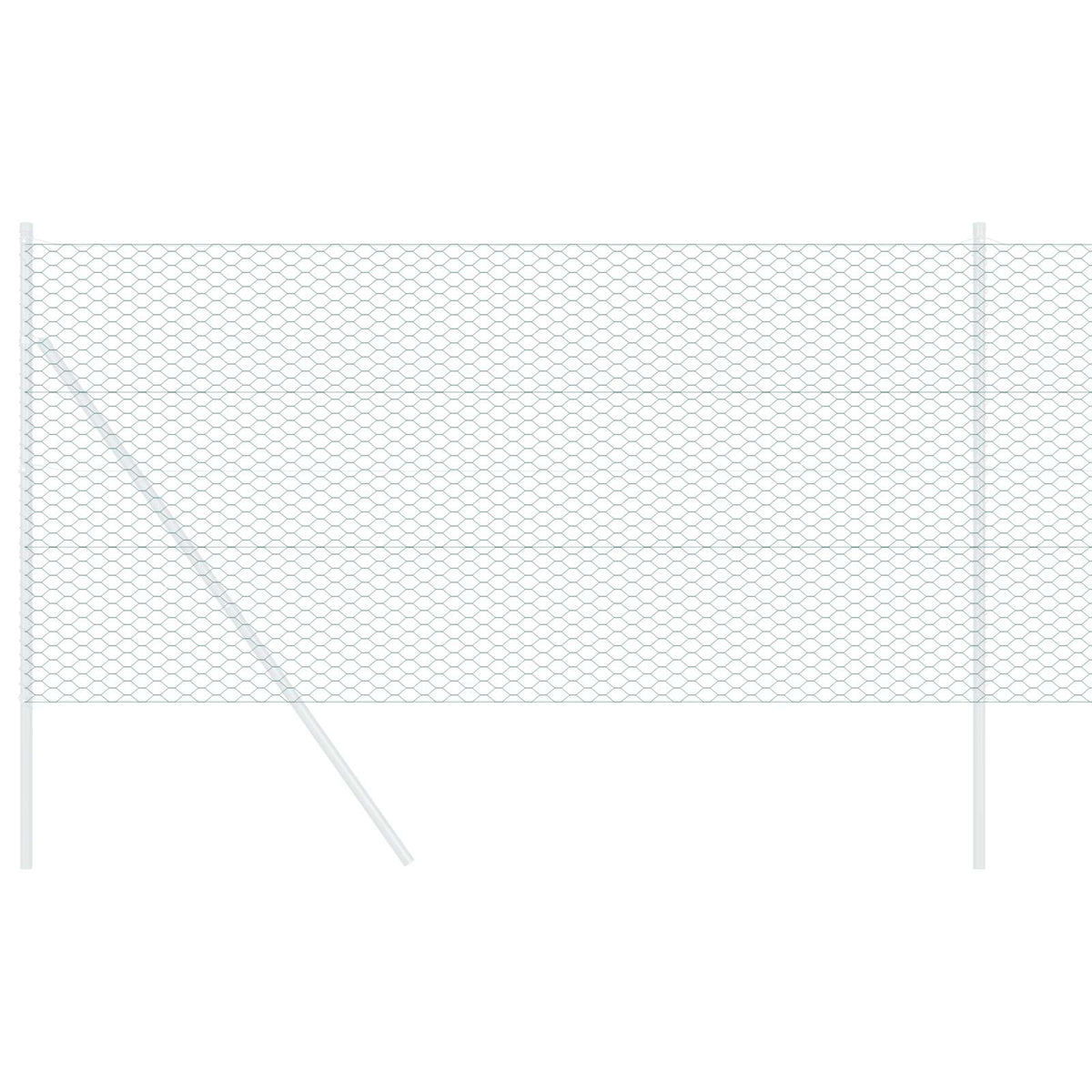 Sechseckgeflechtzaun 1,4 x 10 m PVC Grün
