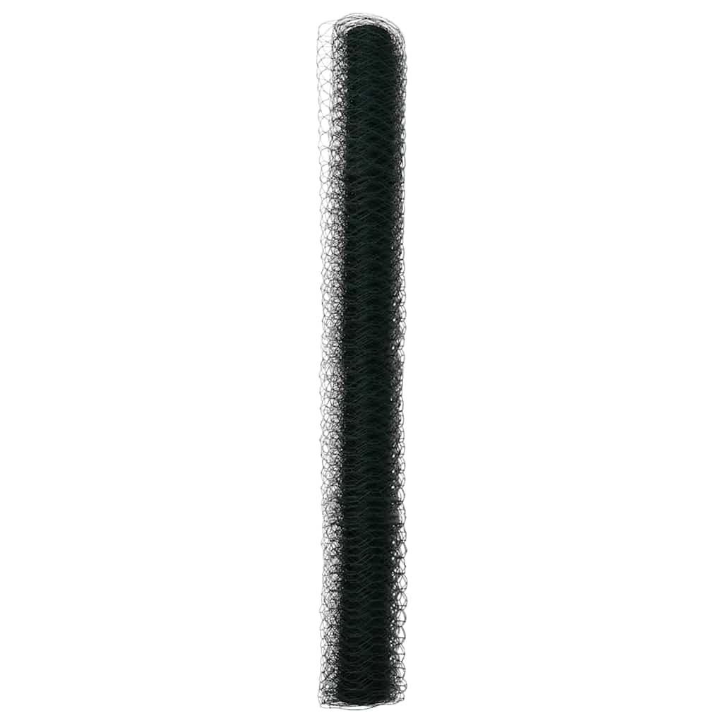 Sechseckgeflechtzaun 1,6 x 10 m PVC Grün