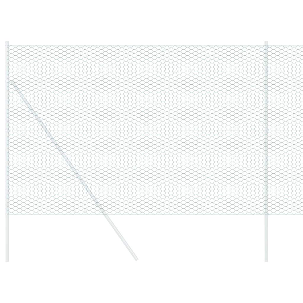 Sechseckgeflechtzaun 1,6 x 10 m PVC Grün