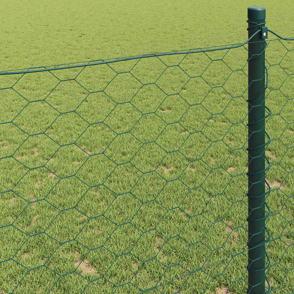 Hexagonzaun Grün 0,4 x 25 m PVC