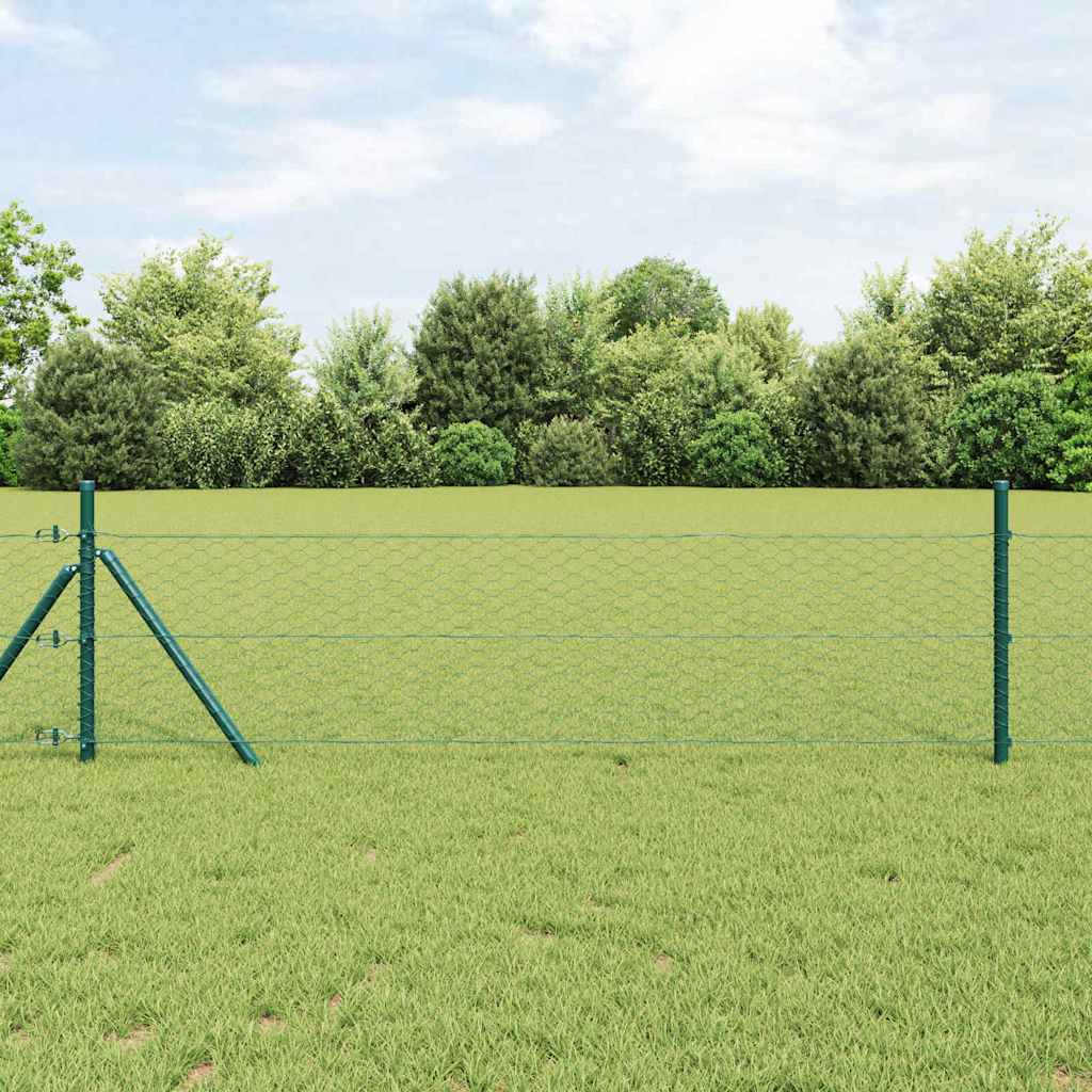Hexagonzaun Grün 0,4 x 25 m PVC