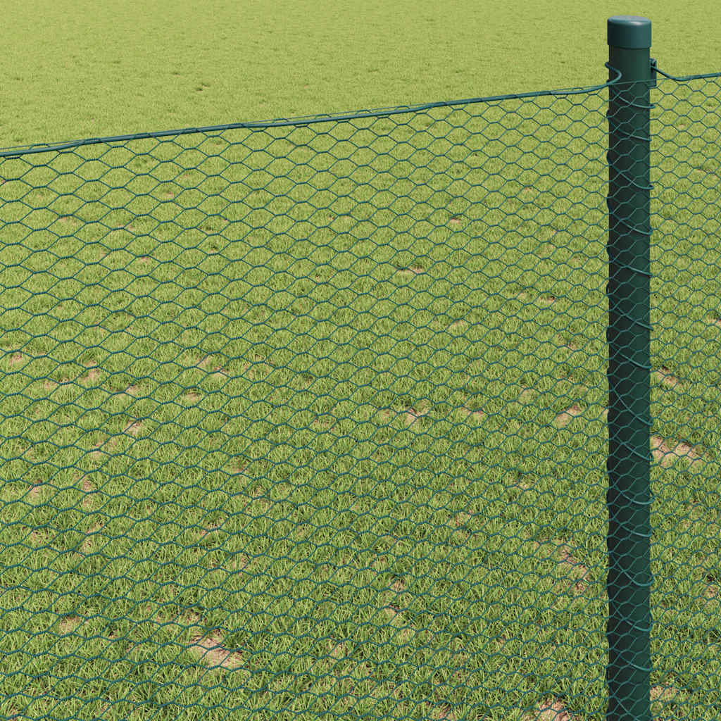Hexagonzaun Grün 1,4 x 25 m PVC