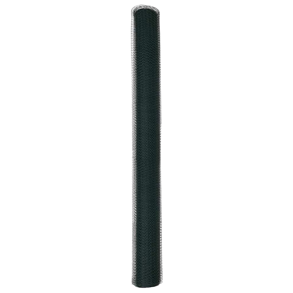 Sechseckgeflechtzaun 1,6 x 50 m PVC Grün