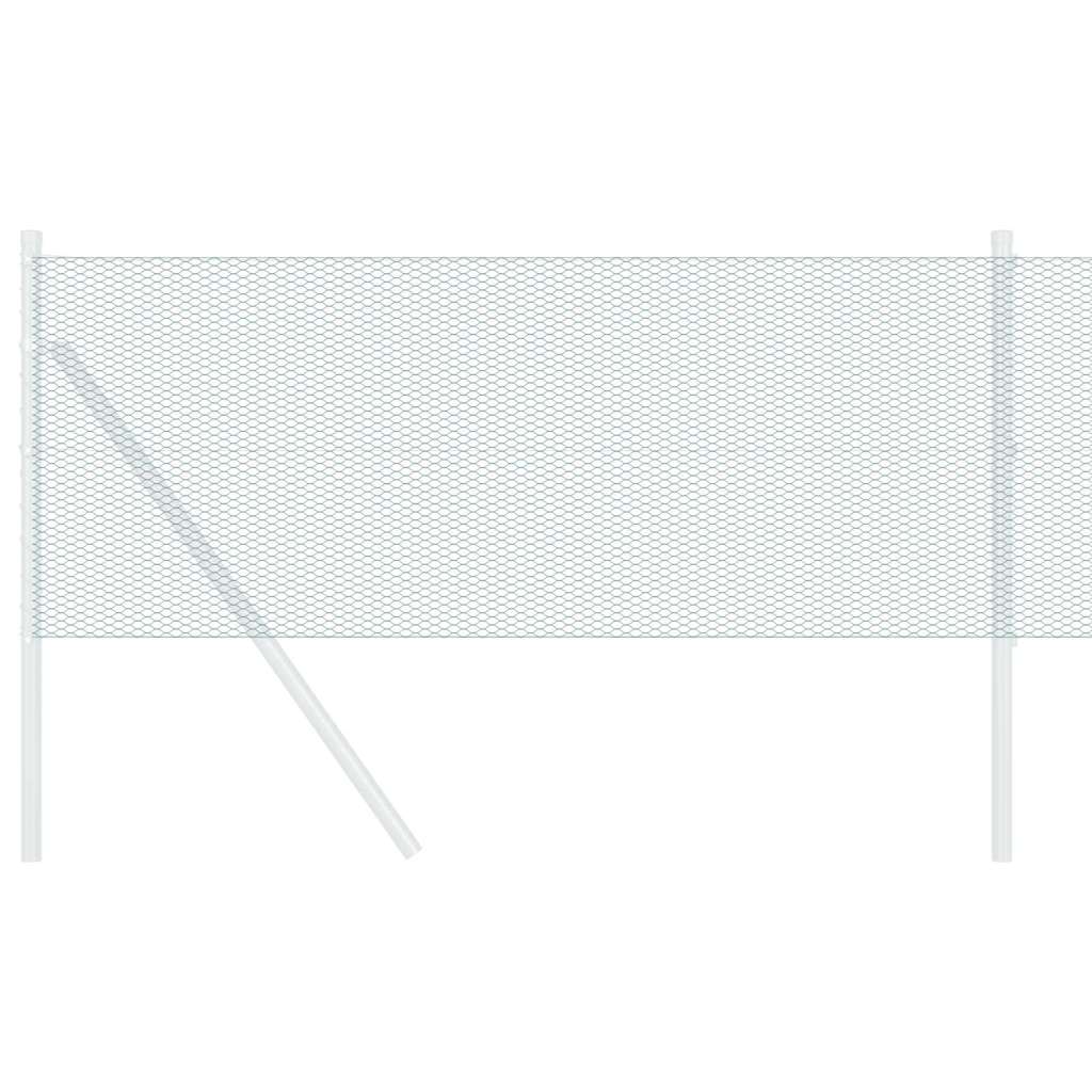 Sechseckgeflechtzaun 0,5 x 100 m PVC Grün