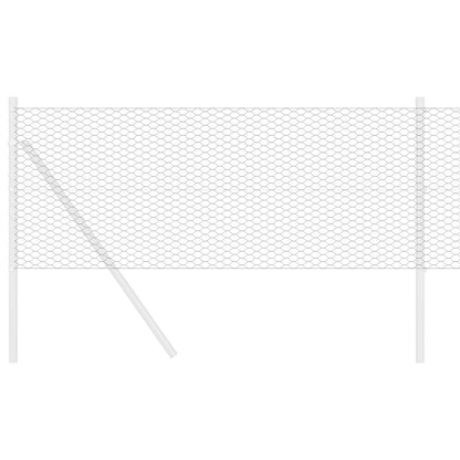 Sechseckgeflechtzaun 10 x 0,5 m PVC Grau