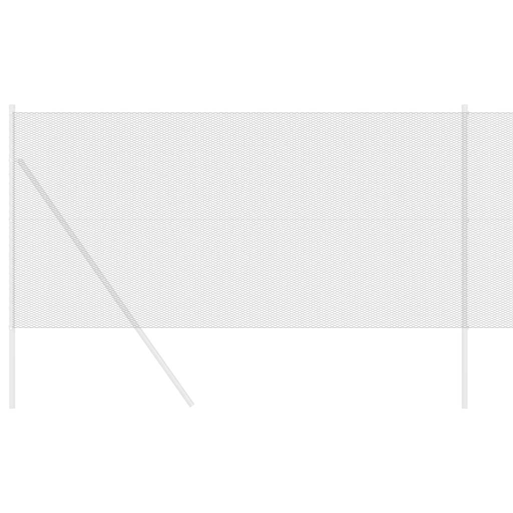 Hexagonzaun Grau 1,2 x 10 m PVC