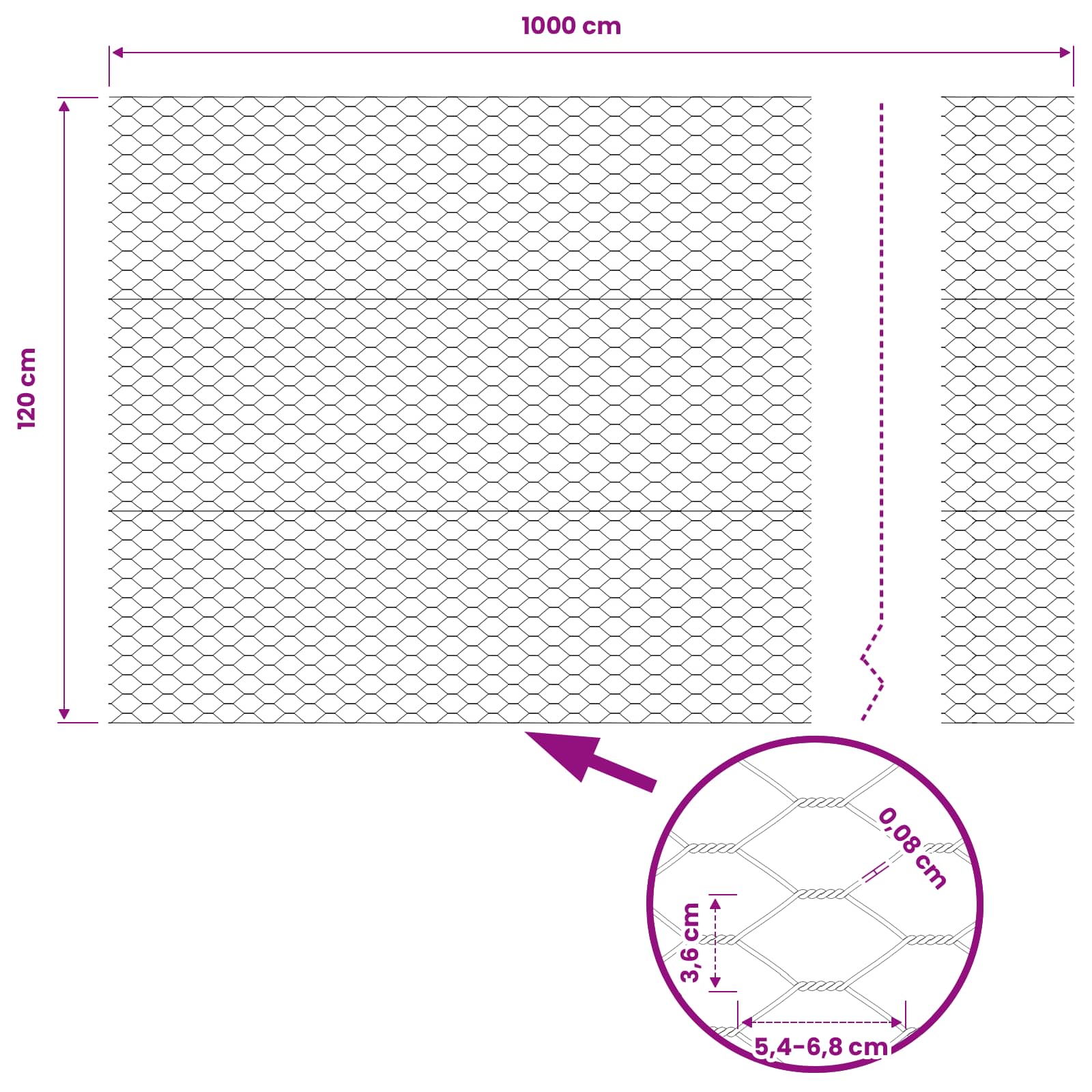 Schweißgitterzaun 1,2 x 10 m PVC Grau