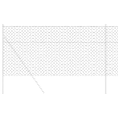 Sechseckgeflechtzaun 10 x 1,4 m PVC Grau