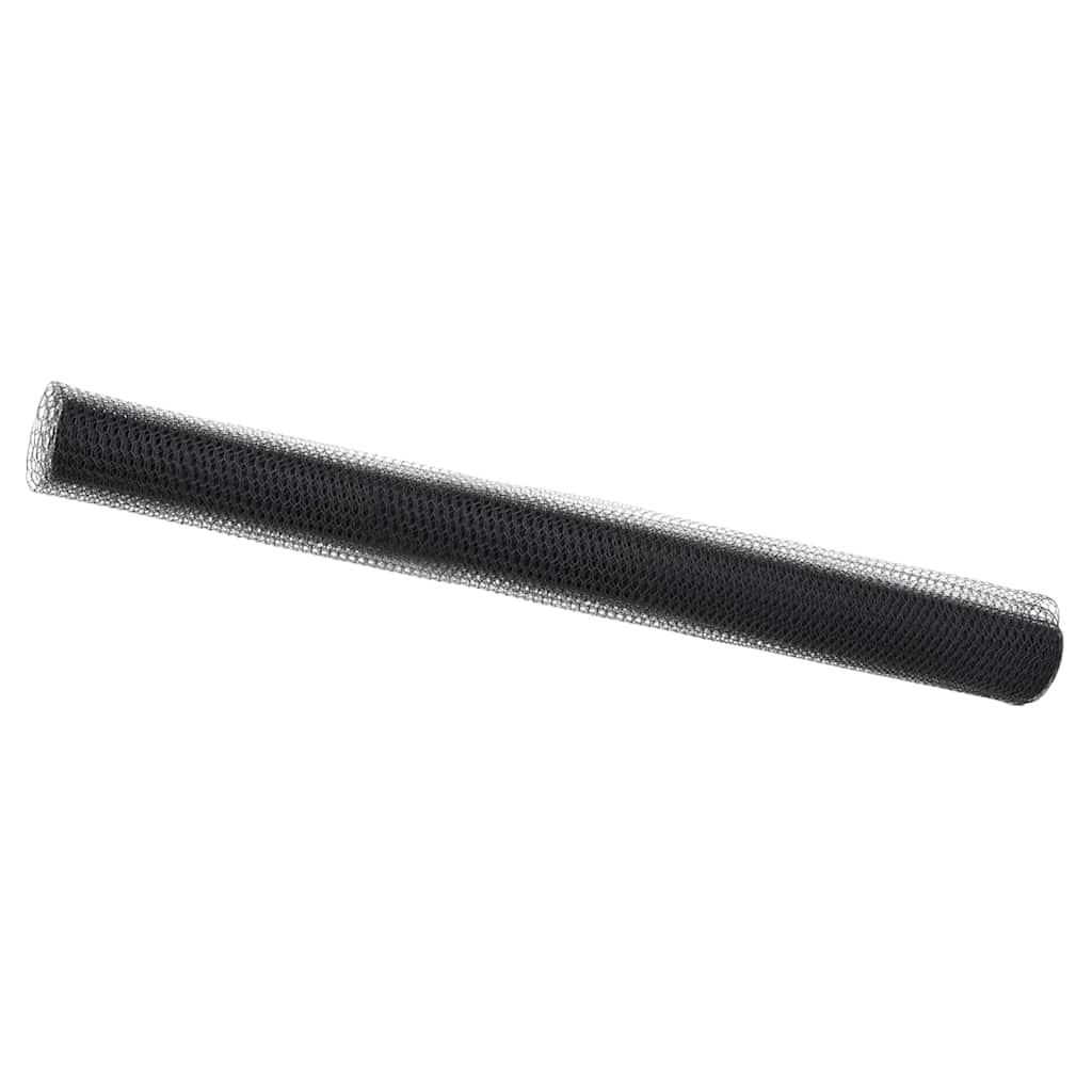 Sechseckgeflechtzaun 1,6 x 10 m PVC Grau