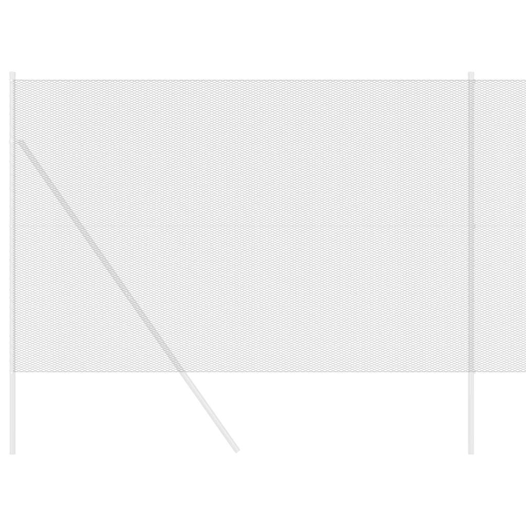 Hexagonzaun Grau 1,6 x 50 m PVC