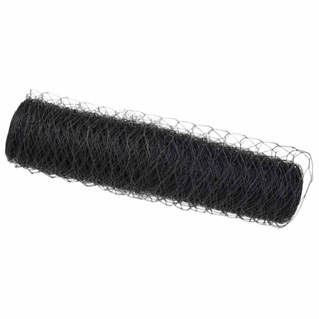 Schweißgitterzaun 0,5 x 100 m PVC Grau