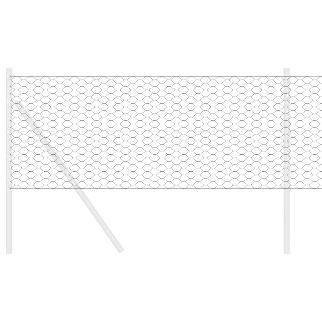 Schweißgitterzaun 0,5 x 100 m PVC Grau