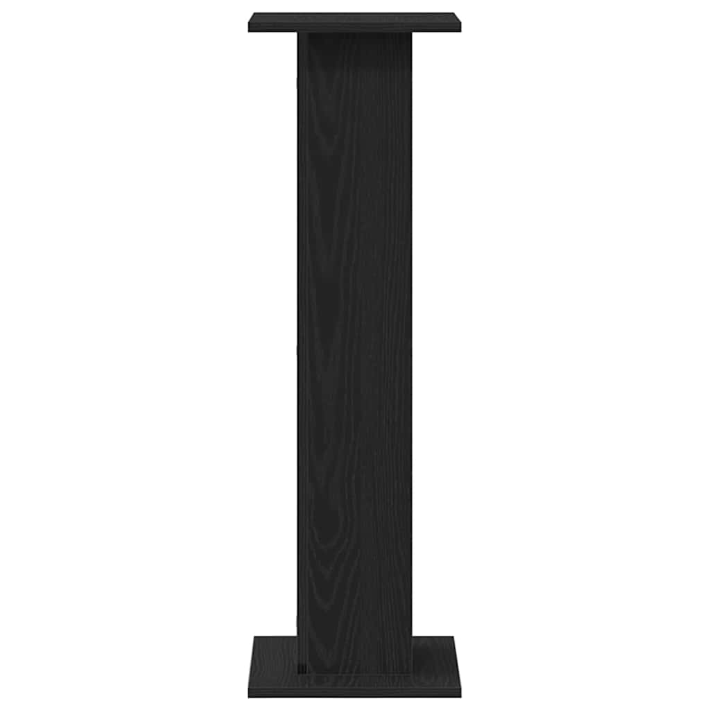Pflanzenständer 2 stk. Schwarz Eichen-Optik 30 x 30 x 95 cm