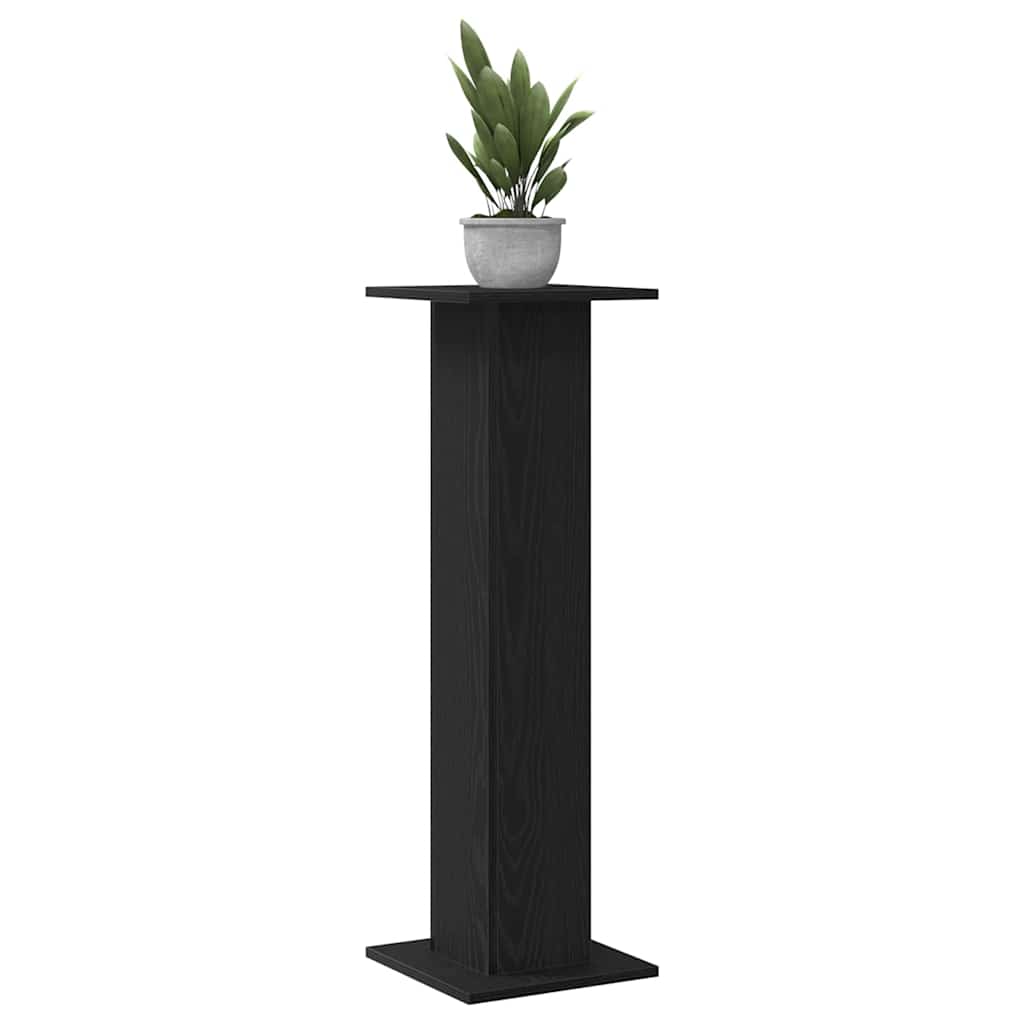 Pflanzenständer 2 stk. Schwarz Eichen-Optik 30 x 30 x 95 cm