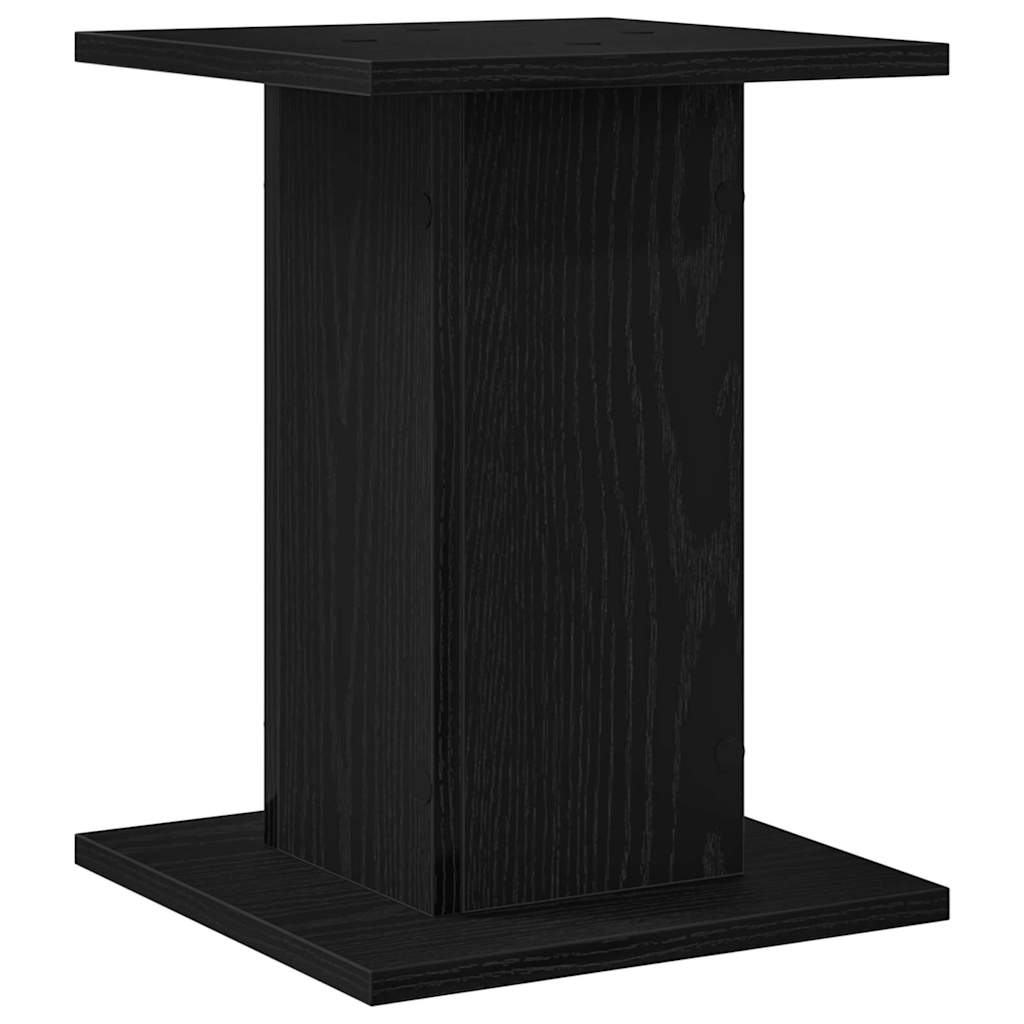 Pflanzenständer 2 stk. Schwarz Eichen-Optik 30 x 30 x 40 cm