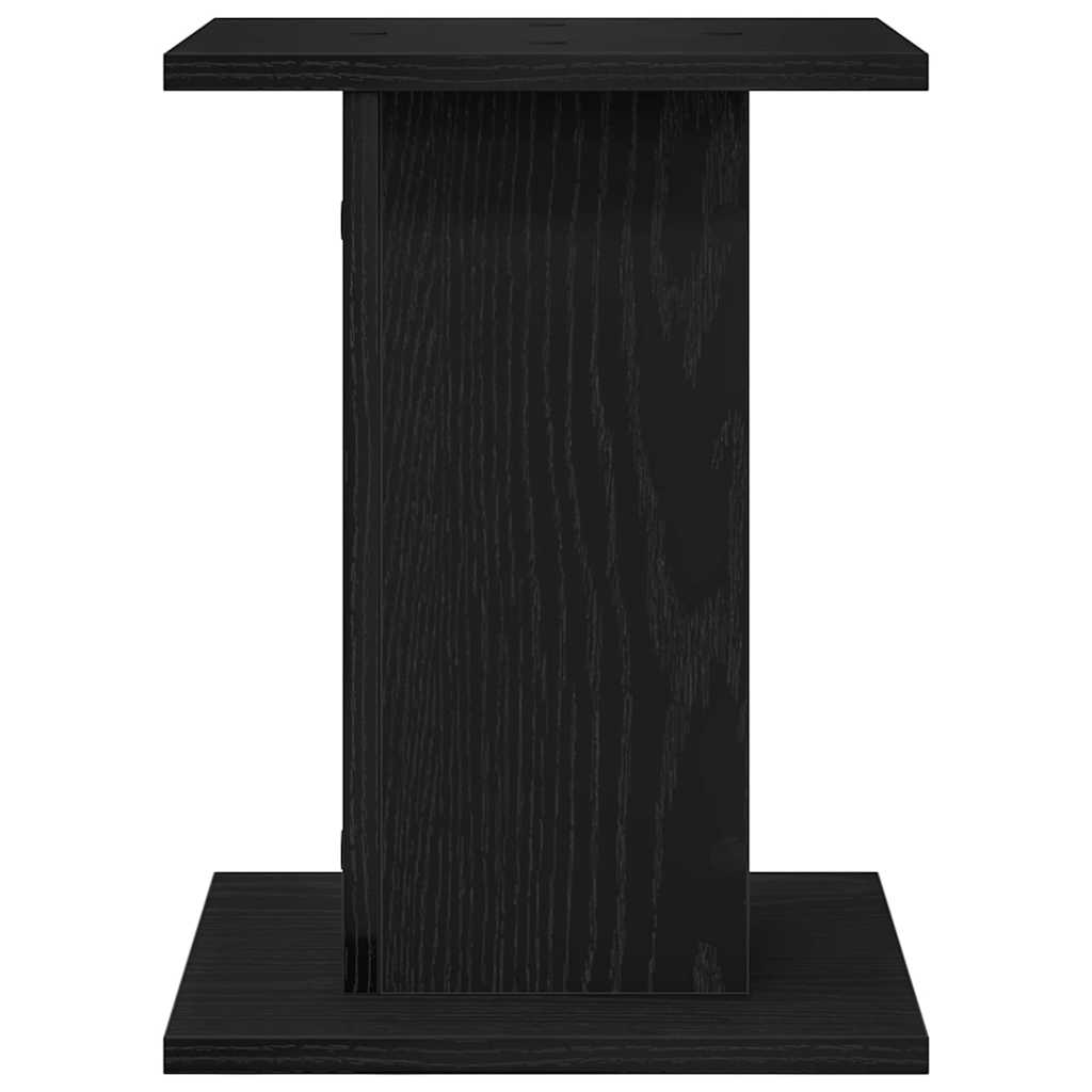 Pflanzenständer 2 stk. Schwarz Eichen-Optik 30 x 30 x 40 cm