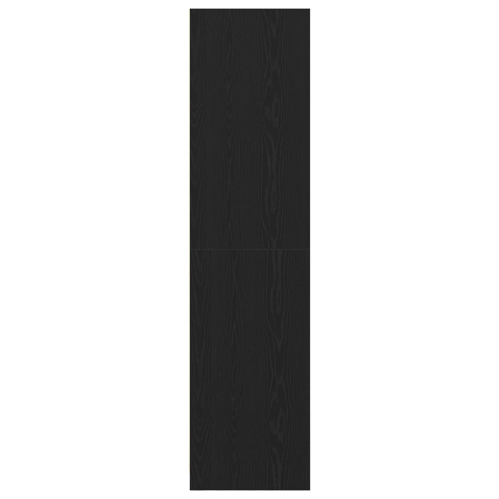 Kleiderschrank mit Regal Schwarz Eichen-Optik 30 x 50 x 200 cm