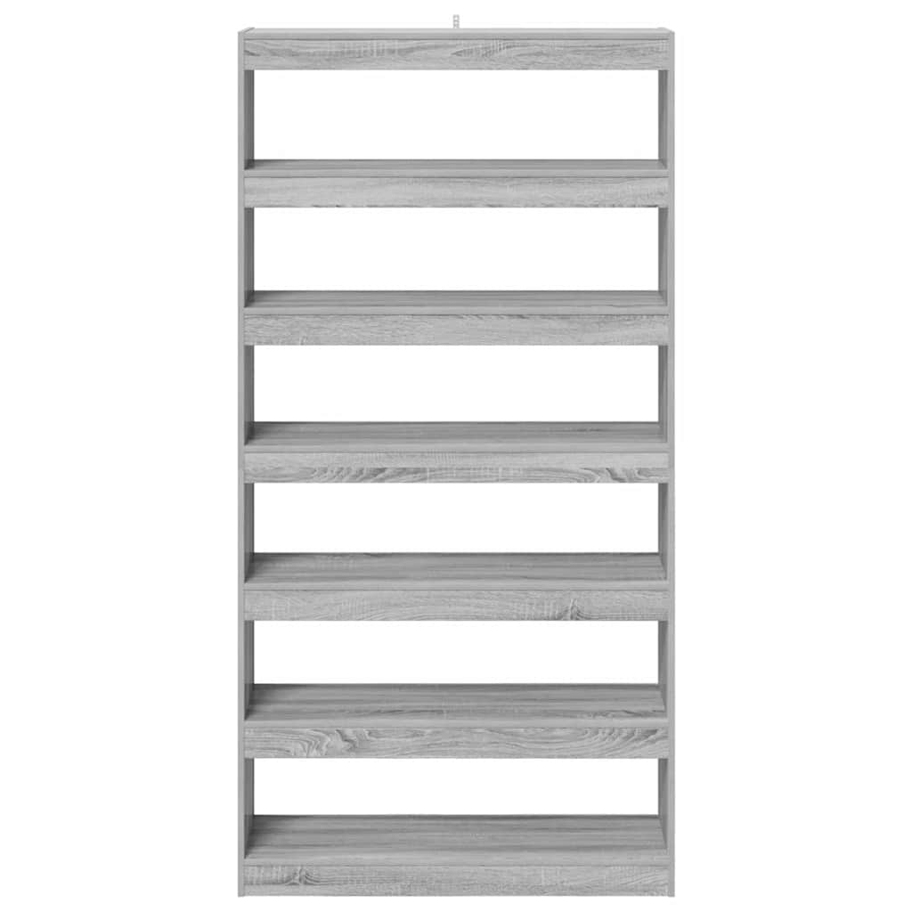 Bücherregal 6 Ebenen 100 x 30 x 198 cm Holzwerkstoff
