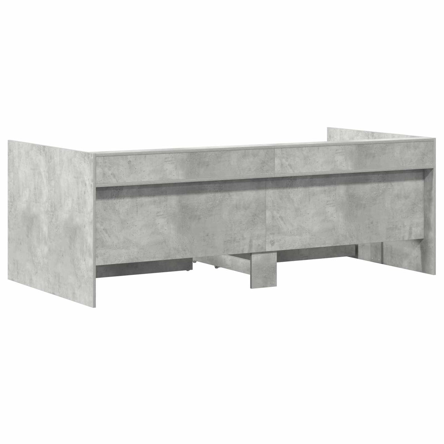 Tagesbett mit Schubladen Grau 90 x 200 cm Holzwerkstoff