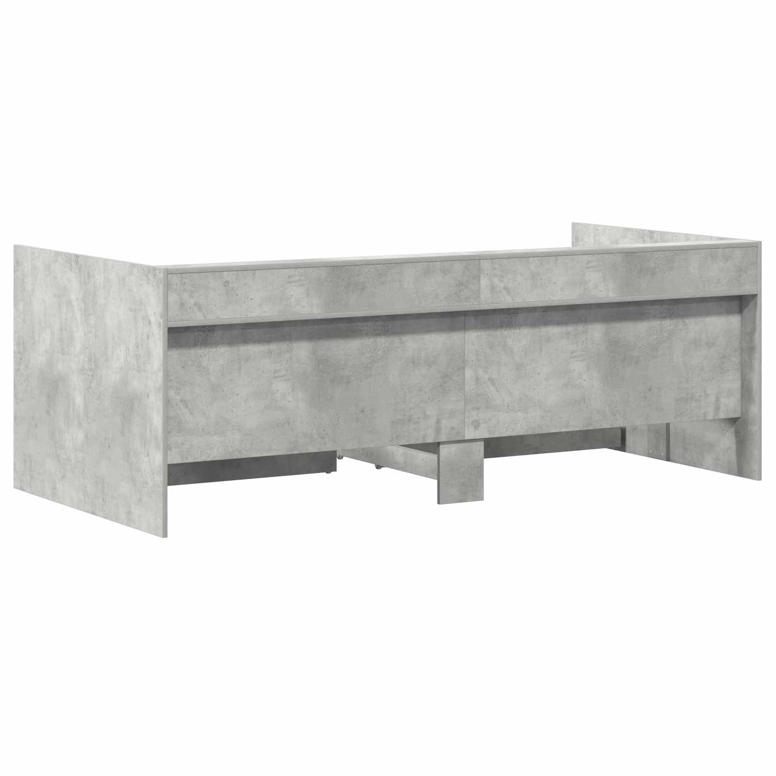 Tagesbett mit Schubladen Grau 90 x 200 cm Holzwerkstoff