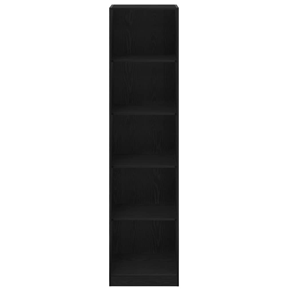 Kleiderschrank Schwarz Eichen-Optik 50 x 50 x 200 cm