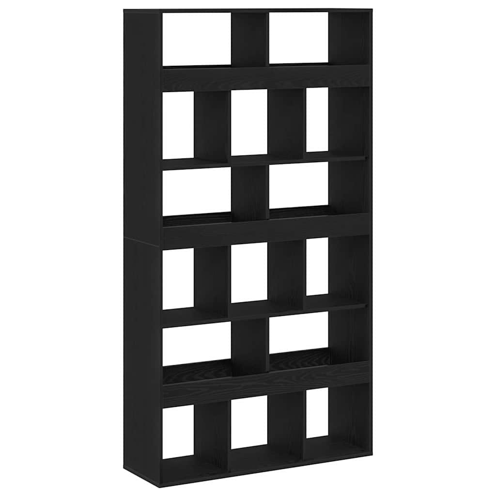 Bücherregal 15 Ebenen 100 x 33 x 187,5 cm Schwarz Eichen-Optik