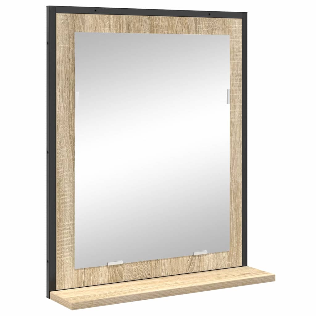 Badezimmermöbel-Set mit Regal mit Tür 3 pcs Braun Holzwerkstoff