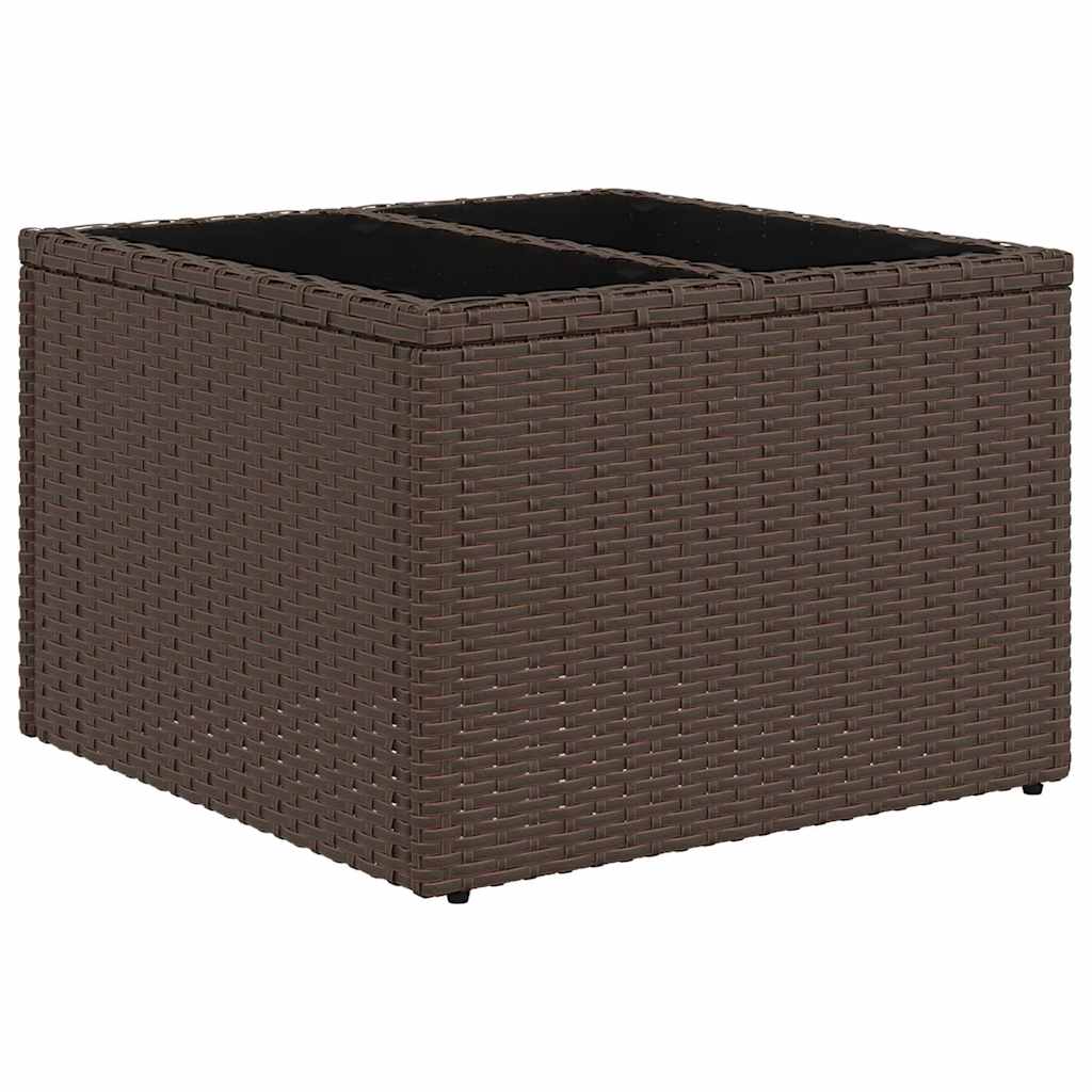 Sofa Set 5 stk. Braun Poly-Rattan