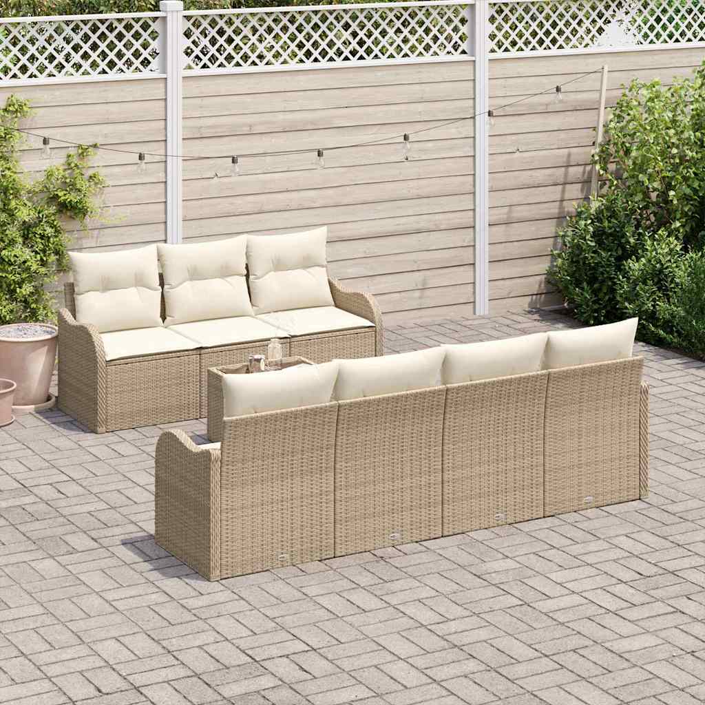 Gartensofa-set Beige 55 x 55 x 37 cm Poly-Rattan