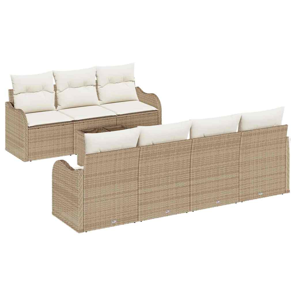 Gartensofa-set Beige 55 x 55 x 37 cm Poly-Rattan