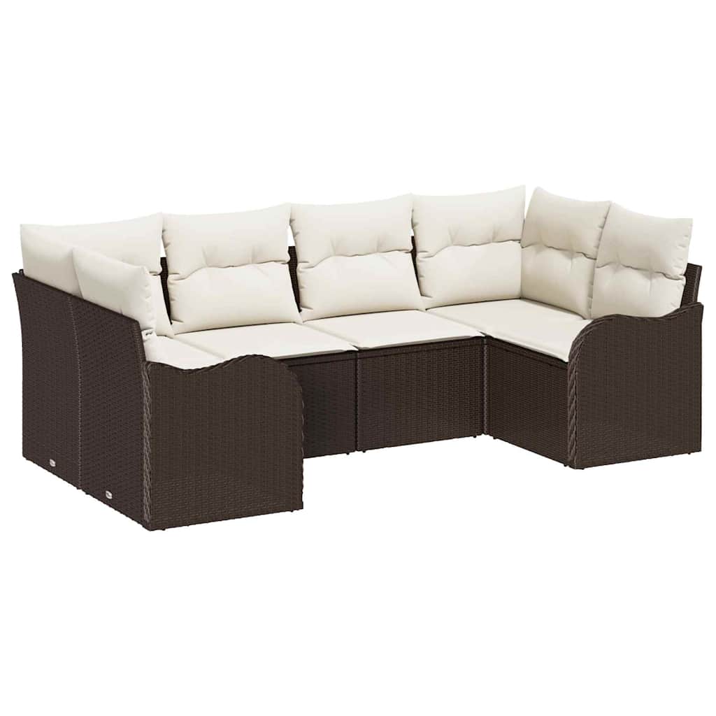 Gartensofa-set Braun Poly-Rattan