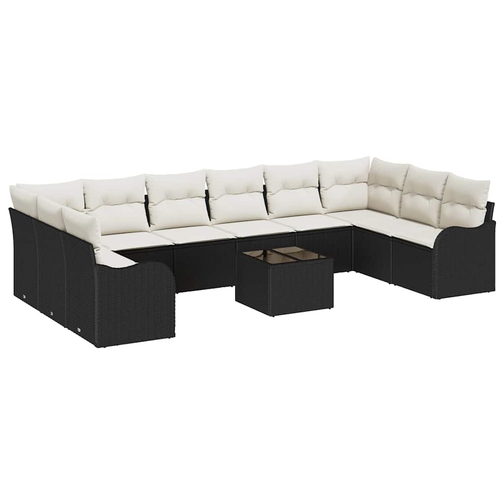 Gartensofa-set Schwarz 55 x 55 x 37 cm Poly-Rattan