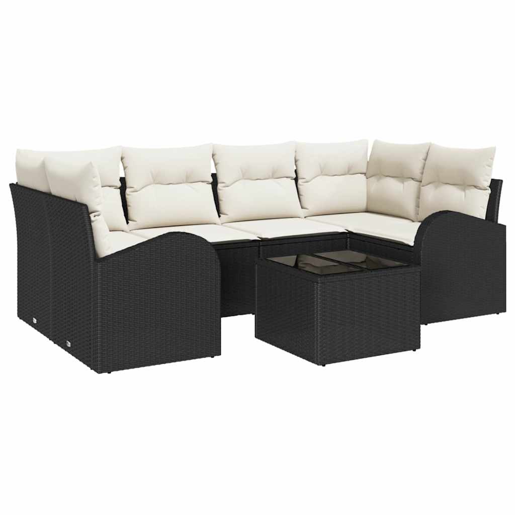 Gartensofa-set Schwarz 55 x 55 x 37 cm Poly-Rattan