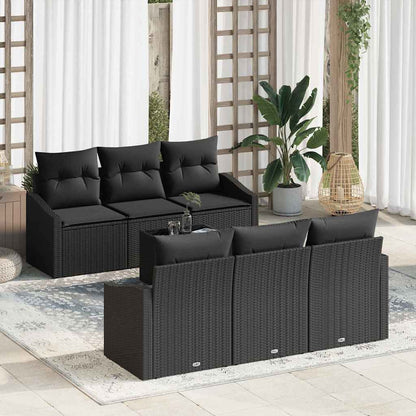 Sofa Set 7 stk. Schwarz 55 x 55 x 37 cm