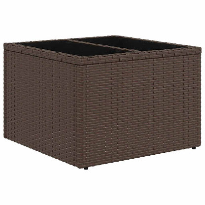 Sofa Set 7 stk. Braun [Synthetisch]: Poly Rattan