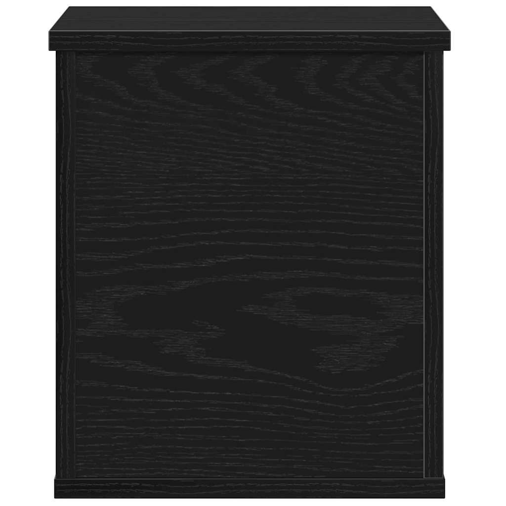 Aufbewahrungsbox Schwarz Eichen-Optik 30 x 35 x 35 cm