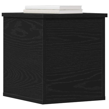 Aufbewahrungsbox Schwarz Eichen-Optik 30 x 35 x 35 cm
